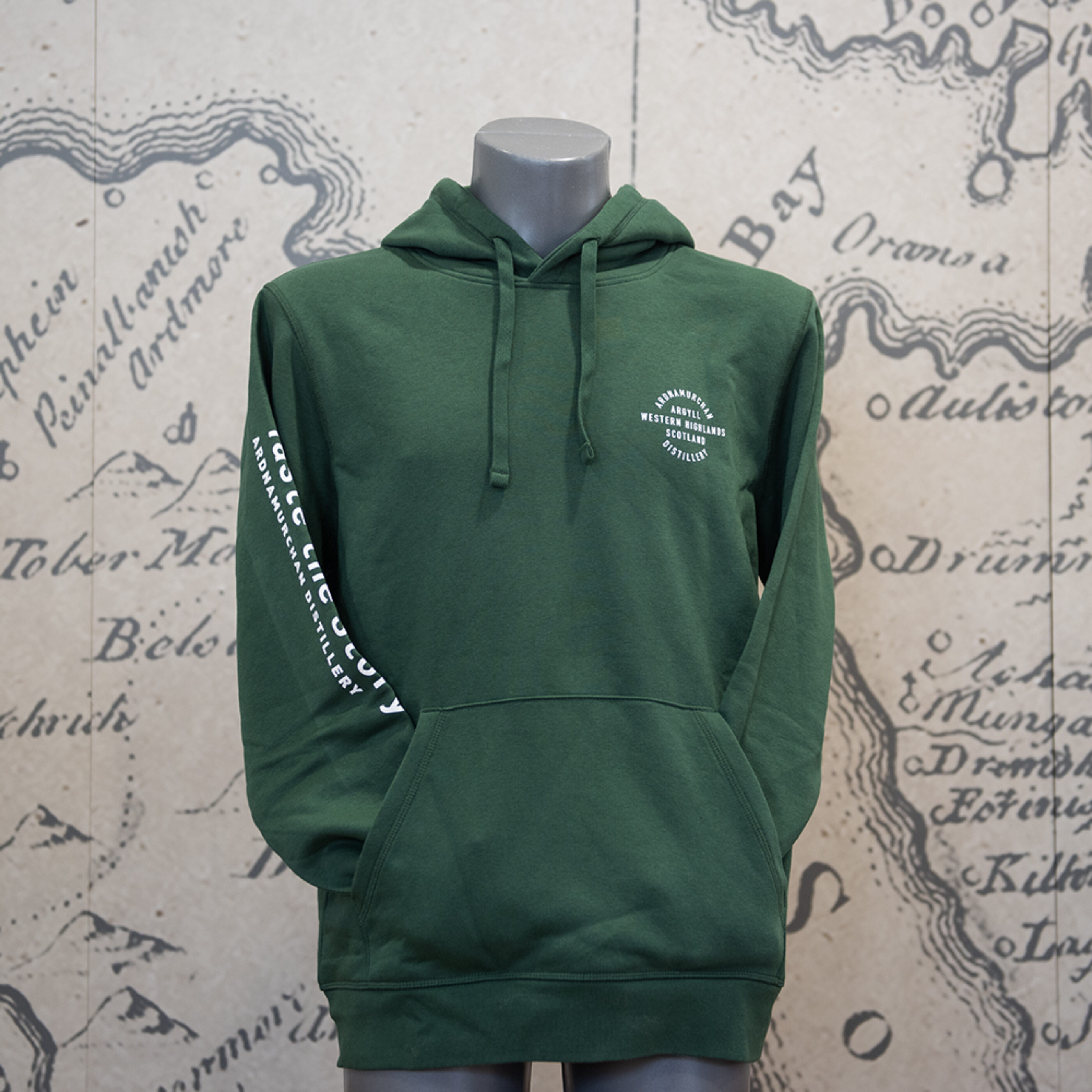 Ardnamurchan Distillery Hoodie - green m unsex