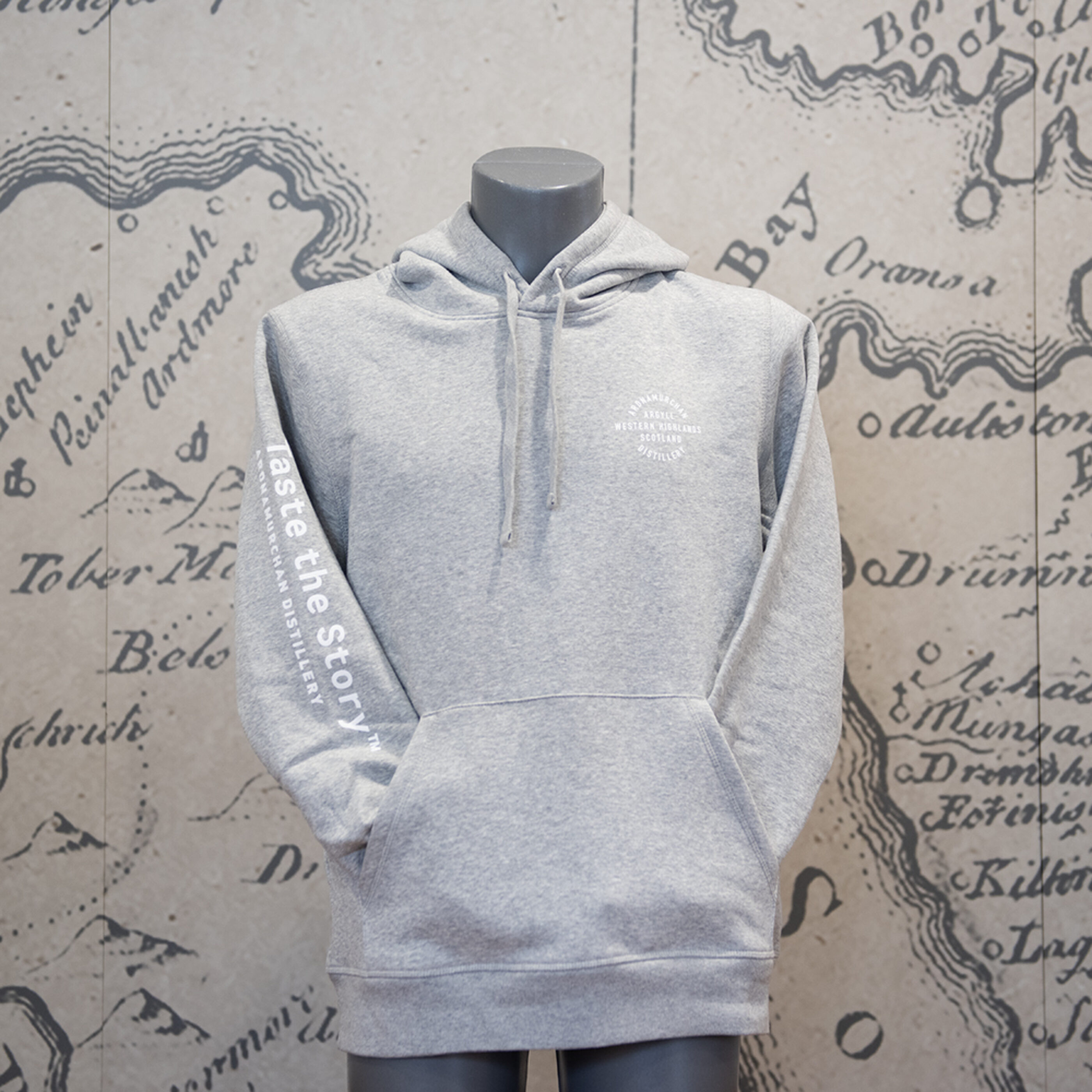 Ardnamurchan Distillery Hoodie - light grey s unsex