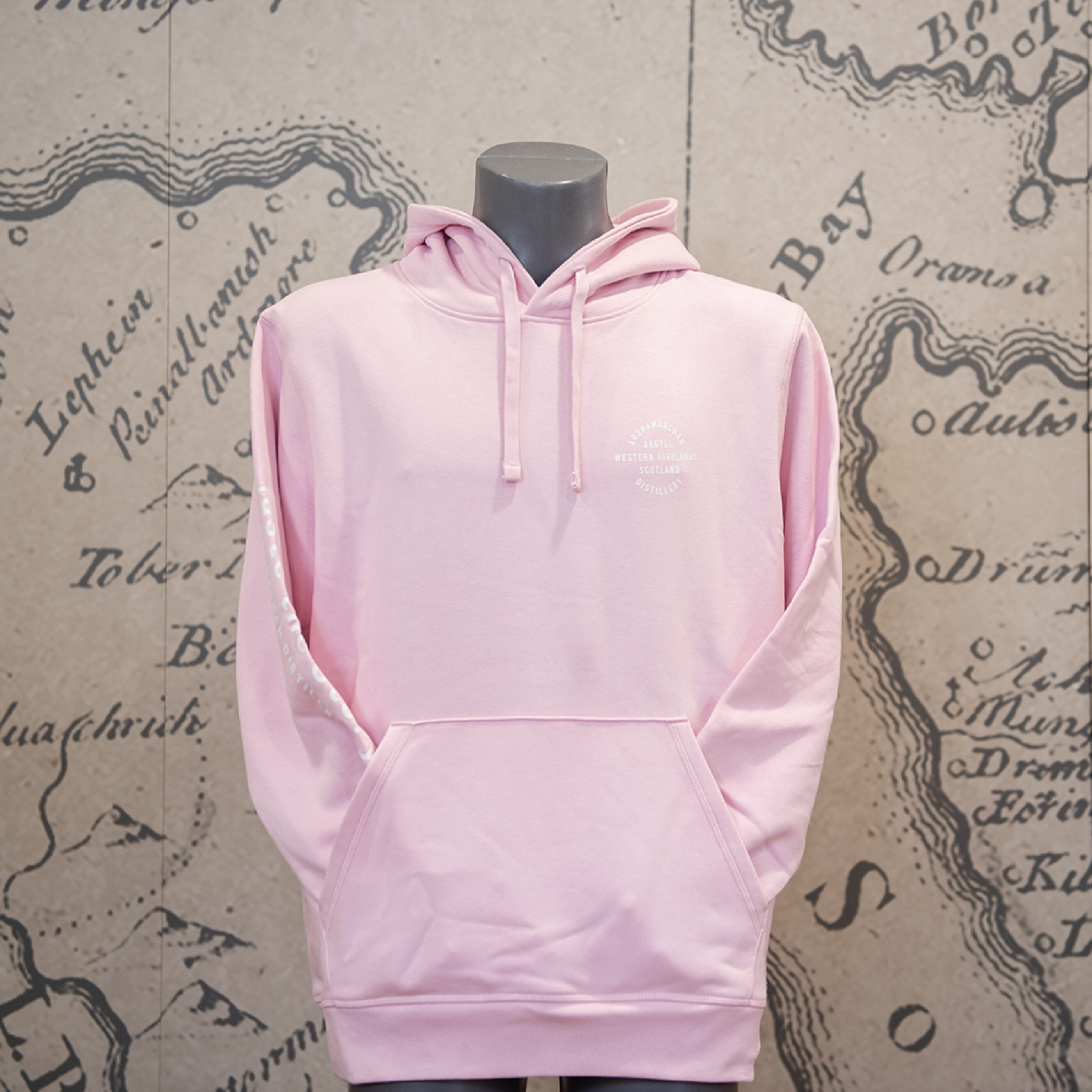 Ardnamurchan Distillery Hoodie - pink l unsex